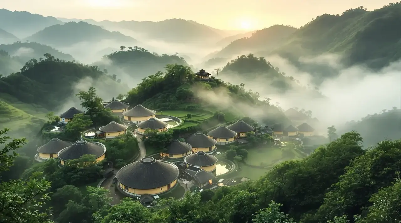 土楼春秋剧照背景